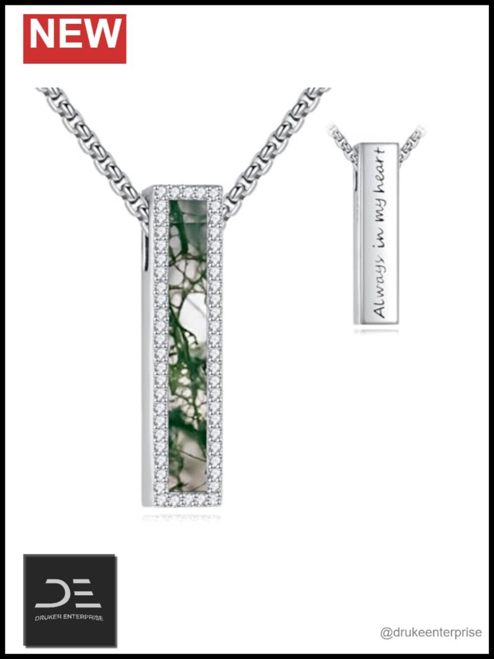 925 Sterling Silver Urn Necklace for Ashes Cremation Memorial Jewelry